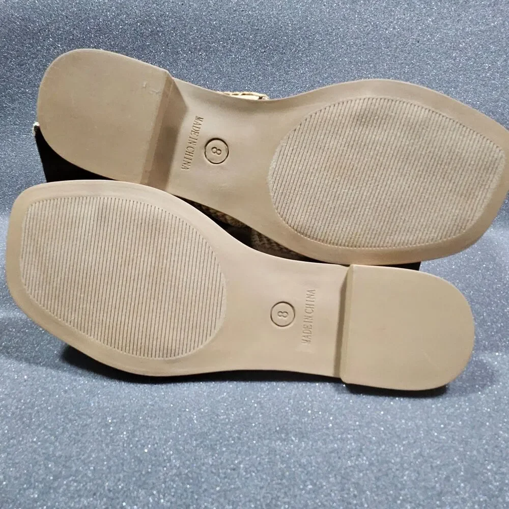 Steve Madden Dual Flat Slides Sandals-Natural Woven Raffia